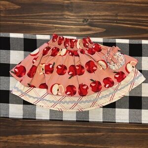 Matilda Jane Heart to Heart Apple Pull-on Skirt 4